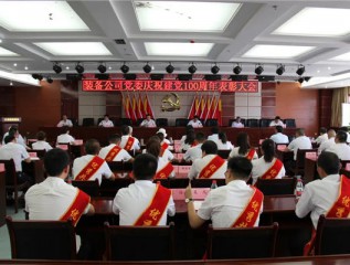 裝備公司黨委召開慶祝建黨100周年表彰大會(huì)